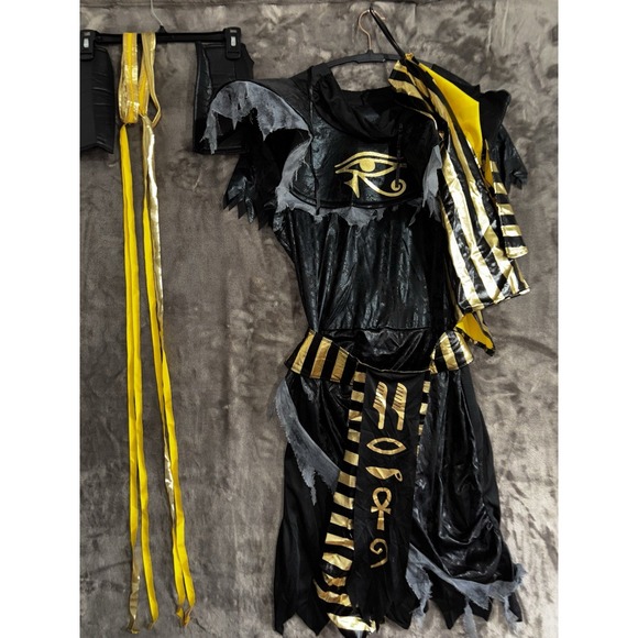 EraSpooky‎ Egyptian King Costume Men's Medium Pharaoh Outfit Complete Set NIB - Picture 3 of 8